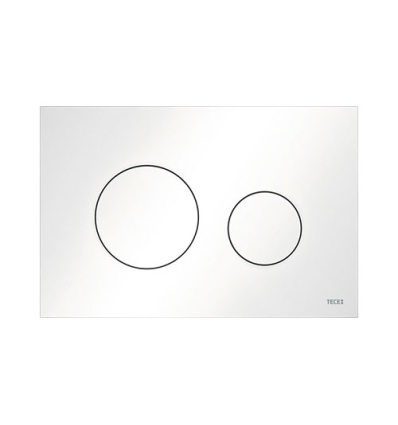 Tece Plaque de déclenchement WC TECEloop, plastique, double touche, blanc - 9240920