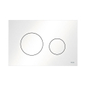 Tece Plaque de déclenchement WC TECEloop, plastique, double touche, blanc - 9240920