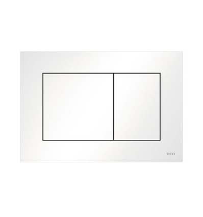 Tece Plaque de déclenchement WC TECEnow, double touches, blanc - 9240400