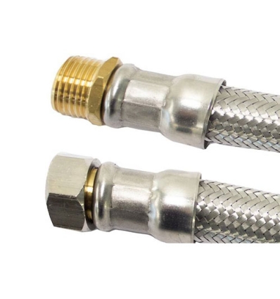 Fixaflex Superflex 4/4"M x 4/4"F - 400 mm - flexible EPDM/acier inoxydable à siège plat - max 90° - 25.09.0400.I