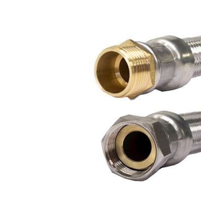 Fixaflex Superflex 4/4"M x 4/4"F - 600 mm - EPDM/inox flexibel met vlakke zitting - max 90° - 25.09.0600.I