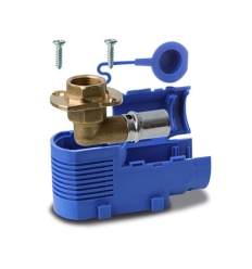 Tubipex Ø 20 mm x 1/2"F enkele inbouwdoos persstuk voor sanitair