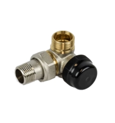 Begetube Ø1/2" Links dubbel haaks omgekeerde radiatorkraan thermostatiseerbaar met instelbare kv – waarden - 136040026