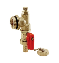 Tubipex Ø 3/4" Té pour collecteur avec purgeur manuel et robinet