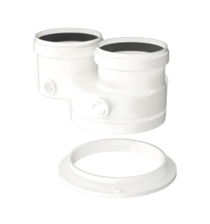 Bosch 80/125 naar 2 X 80 mm keteladapter - 7738113529