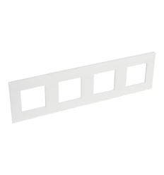 Legrand Valena Next plaque 4 postes hor/vert entraxe 71mm blanc - 741104