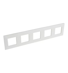 Legrand Valena Next afdekplaat 5 mechanismen hor/vert centerafstand 71mm wit - 741105
