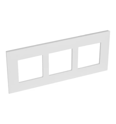 Legrand Valena Next afdekplaat 3 mechanismen vert centerafstand 57mm wit - 741109