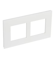 Legrand Valena Next afdekplaat 2 mechanismen vert centerafstand 57mm wit - 741108