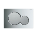 Geberit Sigma01 plaque de commande chrome brillant/chrome mat - 115.770.KA.5