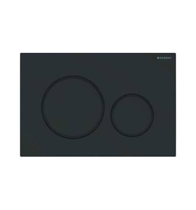 Geberit Sigma20 bedieningsplaat zwart mat gelakt, easy-to-clean gecoat - 115.882.16.1