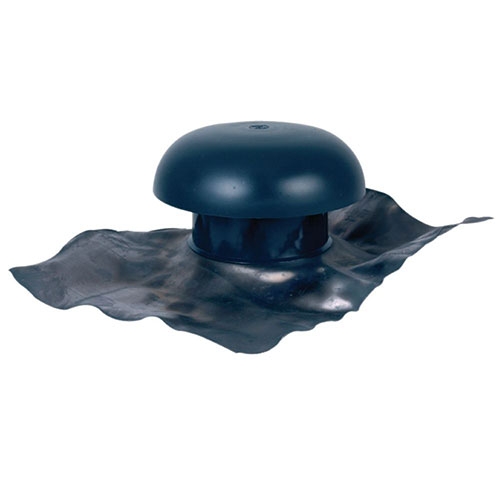Nicoll 400 x 330 - 75 mm chapeaux de ventilation avec collerette  d'étanchéité en plomb incorporée - anthracite - CD7 - Semmatec