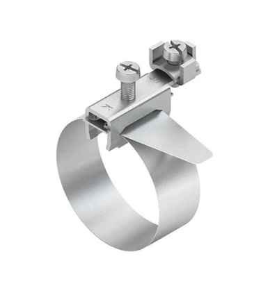 Kleinhuis aardings-klemband L: 412mm - buisdiameter 17,5 - 114 mm - dwarsdoorsnede aan te sluiten kabel: 2,5 - 16 mm - 542003