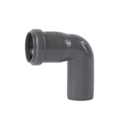 Ostendorf Kunststoffe Ø 125 mm HT-Safe B coude 87° PP gris - 176140