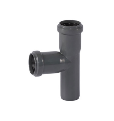 Ostendorf Kunststoffe Ø 75 mm MFF HT-Safe EA té 87° polypropylène gris - 173400