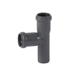 Ostendorf Kunststoffe Ø 160 mm MFF HT-Safe EA té 87° polypropylène gris - 177400