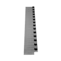 Comap verbindingsprofiel voor deuropeningen - netto oppervlakte: 1400x200 mm - voor buisdiameter 16-18 mm - 14 stuks