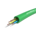 Preflex safe tube précâblé 16mm LS0H vert + fil H07Z1-U 3G1,5mm² - 100 mètres