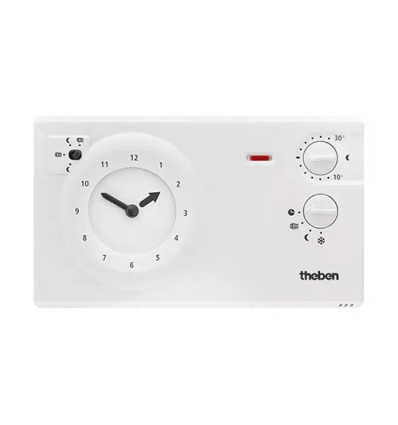Theben RAM 725 Analoge klokthermostaat voor tijdafhankelijke bewaking en regeling van de ruimtetemperatuur - netspanning 230V