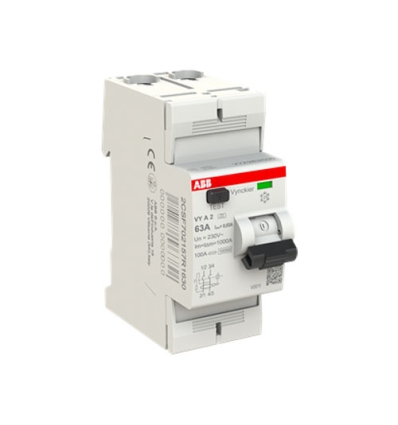 ABB différentiel VYA 2P 63A 30mA - 2CSF702157R1630