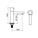 Clou Freddo 3 robinet eau froide chrome - raccord 3/8“ pour les connexions flexibles et rigides - CL/06.03.011.29
