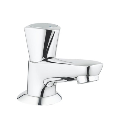 Grohe Costa S Toiletkraan chromé - écrou de raccord 1/2" x 10,5 mm - bec coulé avec mousseur - 20405001