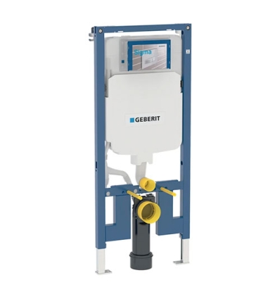 Geberit Duofix-element voor hang-wc, 114 cm, met Sigma inbouwspoelreservoir 8 cm - 111.796.00.1
