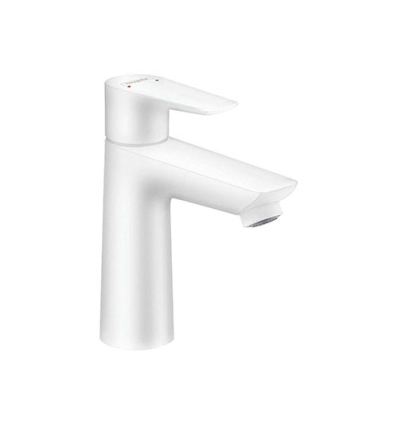 Hansgrohe Talis E Eéngreepswastafelmengkraan 110 met lediging met trekstang - Matt White - 71710700