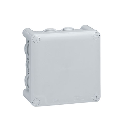 Legrand boîte carrée Plexo IP 55 étanche - gris - 10 embouts - 092032