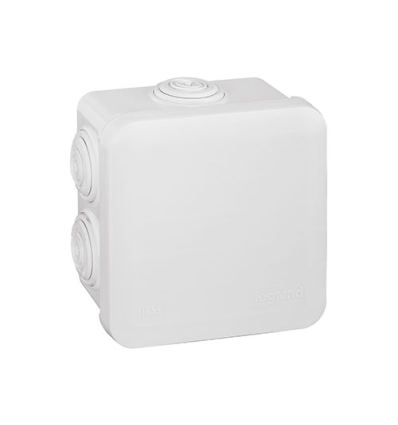 Legrand boîte carrée Plexo IP 55 étanche - blanc - 7 embouts - 092013