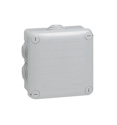 Legrand boîte carrée Plexo IP 55 étanche - gris - 7 embouts - 092022