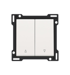 Niko Afwerkingsset voor tweevoudige rolluikdrukknop, white coated - 154-65914