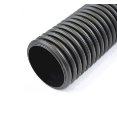 Begetube ventilatieflexibel 90 mm met antistatische en antibacteriële coating,op rol van 50 m - zwart - 010219050