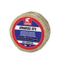 Griffon Jitraflex 573 ruban gras (longueur rouleau 10m) 50 mm - gris - bande de protection pour tuyaux acier zingué - 6311669