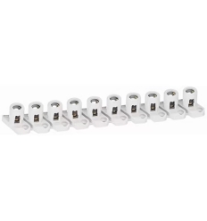 Legrand Deelbare strook 10 klemmen capaciteit 2 x 16 mm² + bevestigingsvoet - per 1 stuk - 34002 2