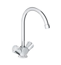 Grohe Costa L keukenmengkraan - chroom - met draaibare bek - met kettinghouder - 31812001