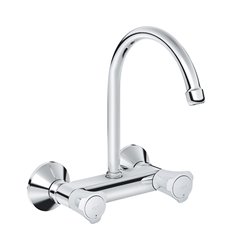 Grohe Costa L keukenmengkraan wandmodel - chroom - met draaibare bek 185 mm - 31191001
