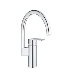 Grohe Eurostyle Cosmopolitan eengreepskeukenmengkraan met hoge uitloop - chroom - draaibare uitloop - 30221002