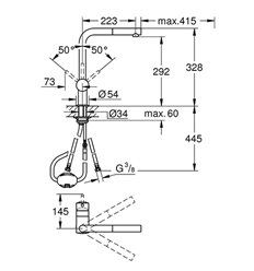 Grohe Minta eengreepskeukenmengkraan - super steel - uittrekbare mousseur - 32168DC0 2