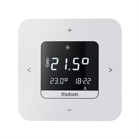 Theben RAM 812 Top3 Thermostat à horloge programmable - Version secteur 230V - blanc