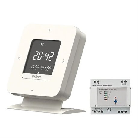 Theben RAM813 TOP3 HF Set 1 digitale draadloze klokthermostaat BLE + ontvanger REC1