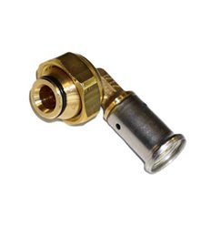 Henco 16 x 1/2" FF laiton à sertir coude de raccordement réservoir encastré toilette 90° - 44P-1604