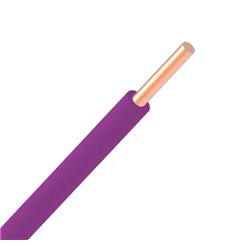 VOB H07V-U fil PVC massif 750V Eca 70°C violet 1,5mm² - rouleau 100 mètres