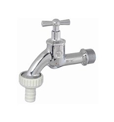 Schlösser 1730 robinet de service double 1/2 M - chromé - 0017301550001