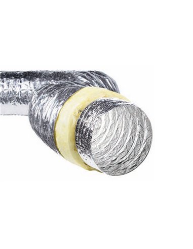 Egeda Sonoflex alu flexible insonorisé isolée pour ventilation (longueur 10m) 80 mm - BCFL993080