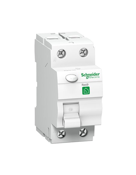 Schneider Residential - RESI9 differentieelschakelaar 2P 63A 30 mA type A - R9R01263