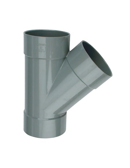 Wavin PVC lijm T-stuk 45° FFF 75 x 75 x 75 mm - 3102207004