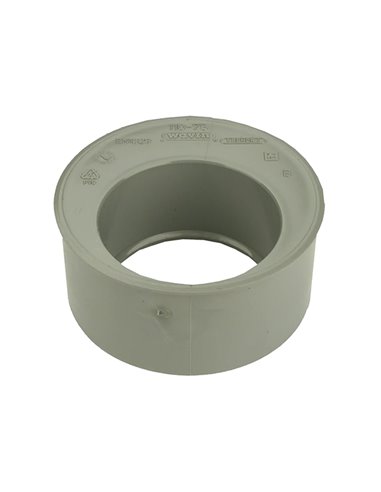 Wavin PVC lijm excentrisch verloop reductie MF 50 x 32 mm - 3104205030