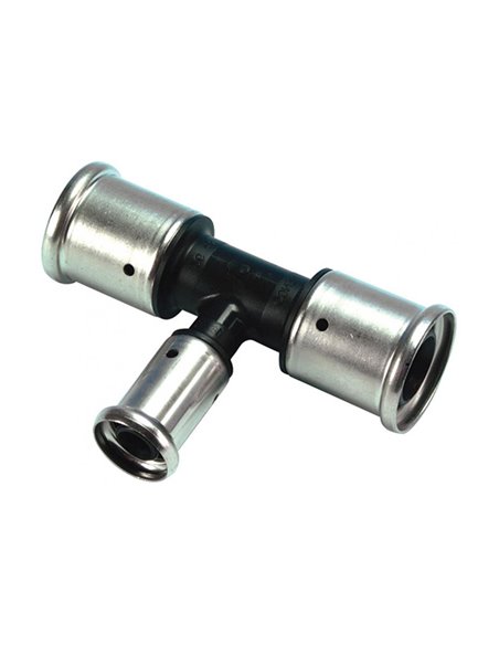 Henco PVDF à sertir té réduit 90° FFF 32 x 20 x 32 mm - 10PK-322032