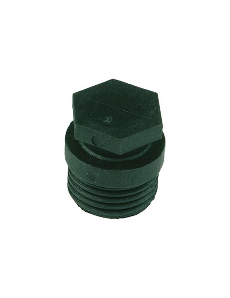 Henco PVDF à sertir bouchon noir 1/2" M - BP04